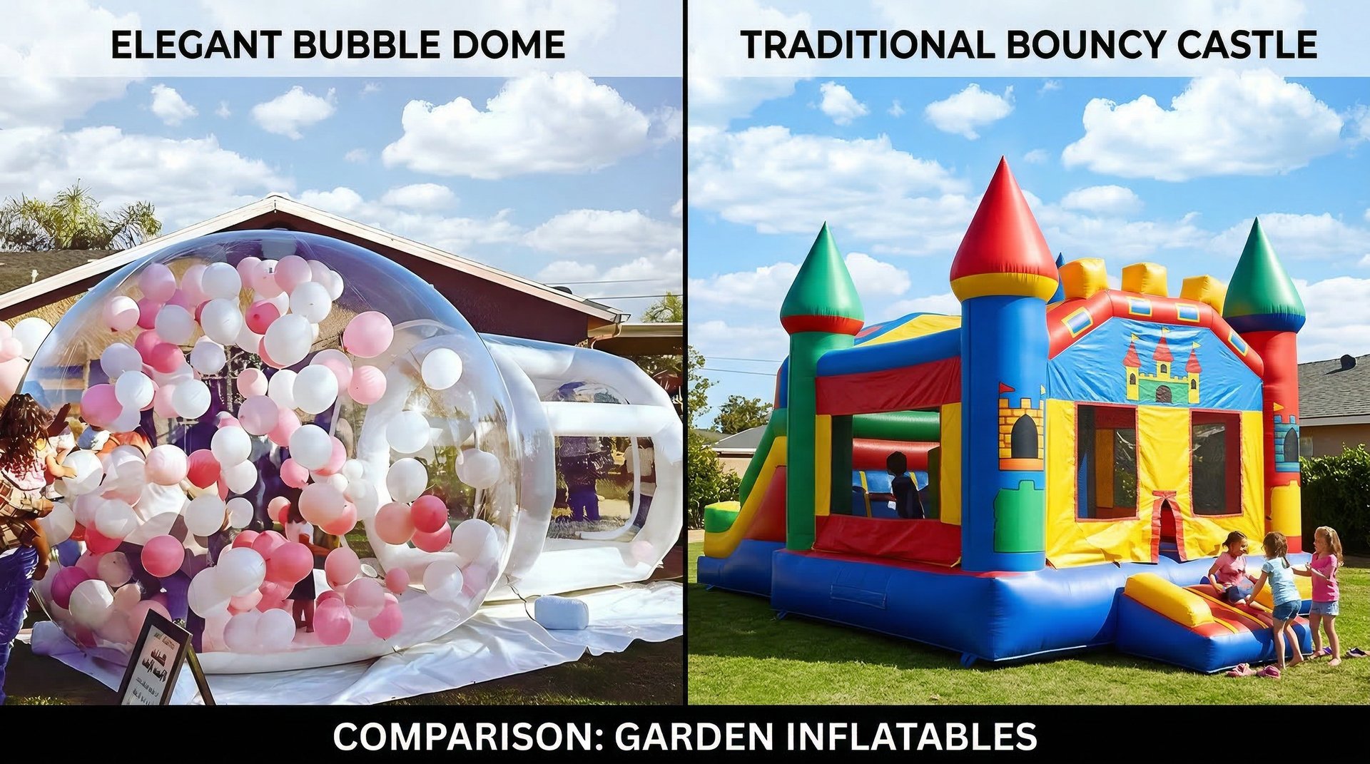 Mullimaja vs batuut võrdlus kumb sobib paremini laste sünnipäevale